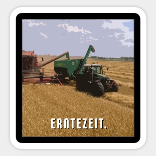 Farmer Motivational Harvest Time Sticker